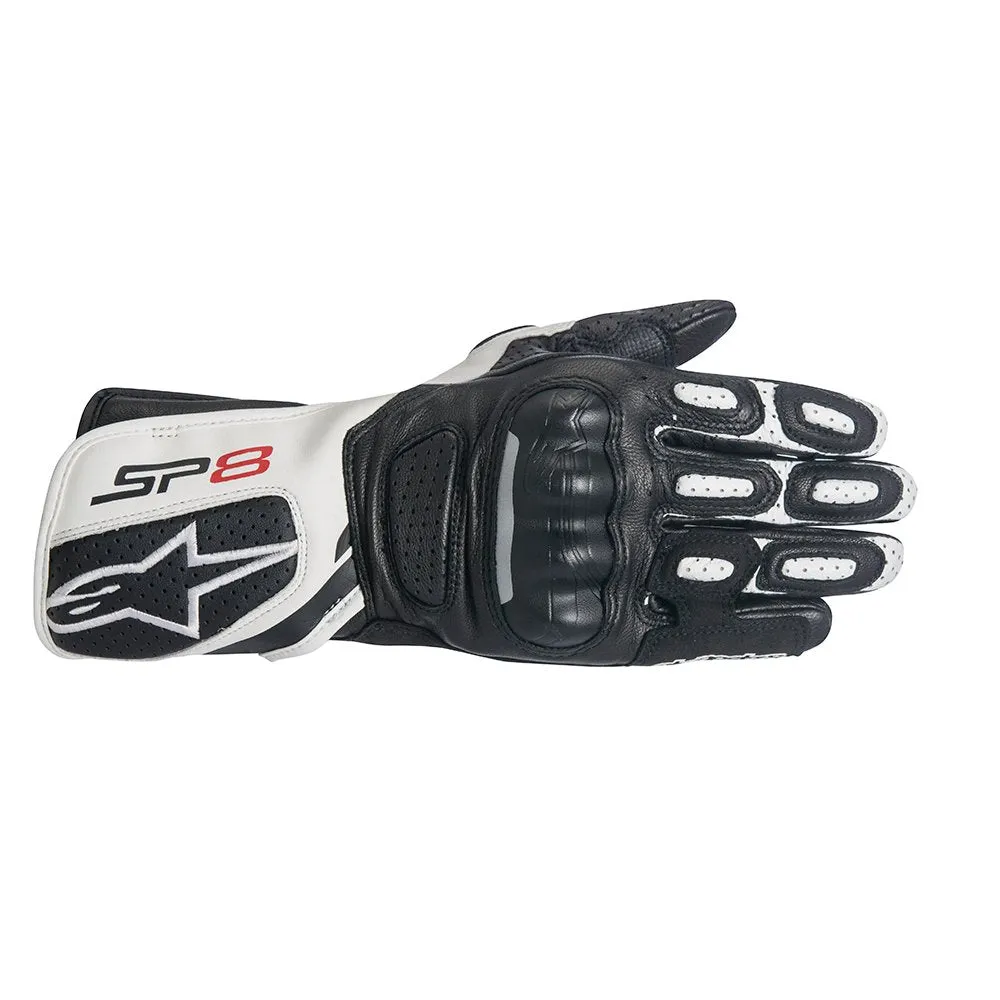 Alpinestars Stella SP-8 v2 Motorcycle Gloves Female Riders Black White