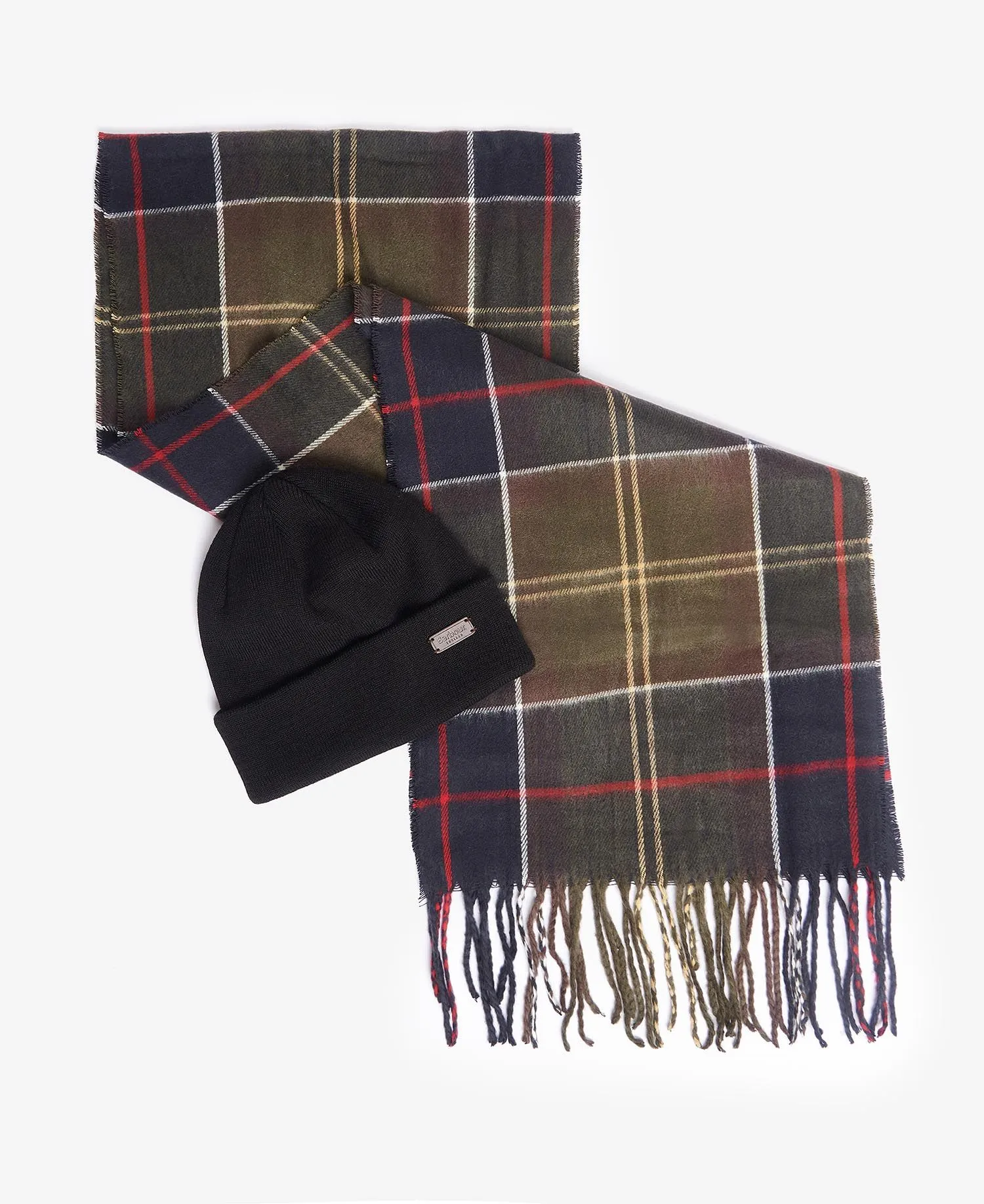 Barbour - Swinton Beanie & Galingale Scarf Gift Set