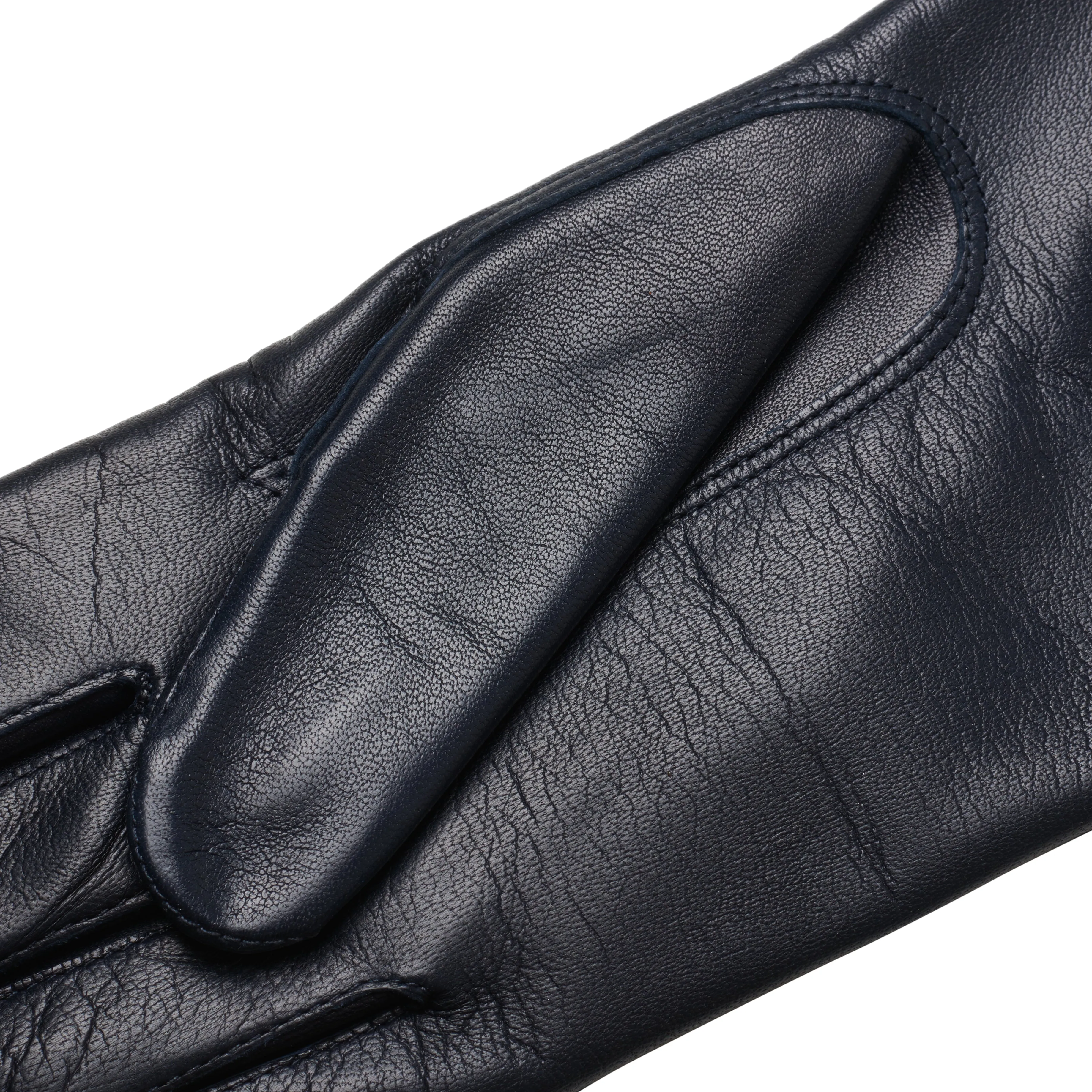 Benevento Navy Blue Leather gloves