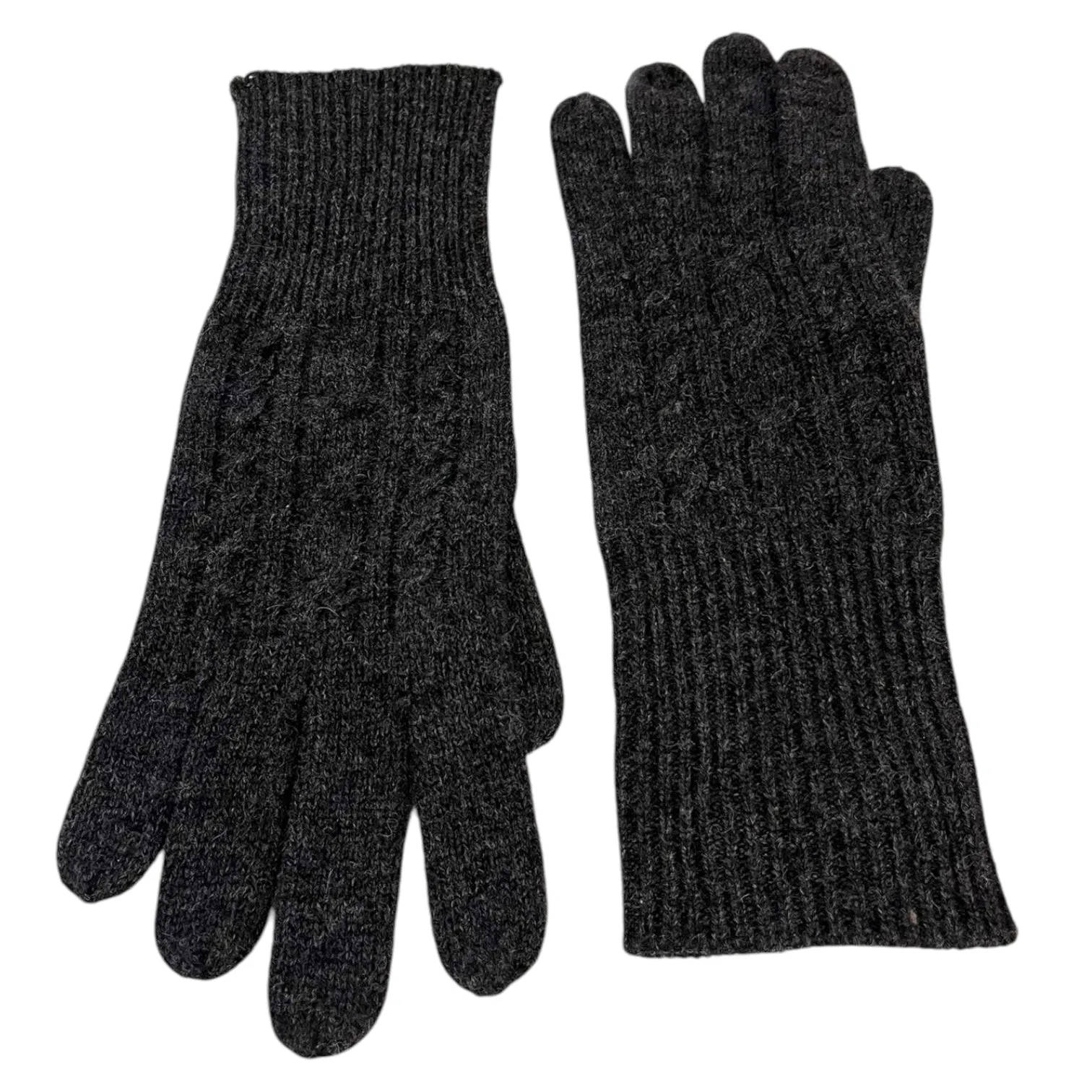 Cashmere Gloves in Charcoal