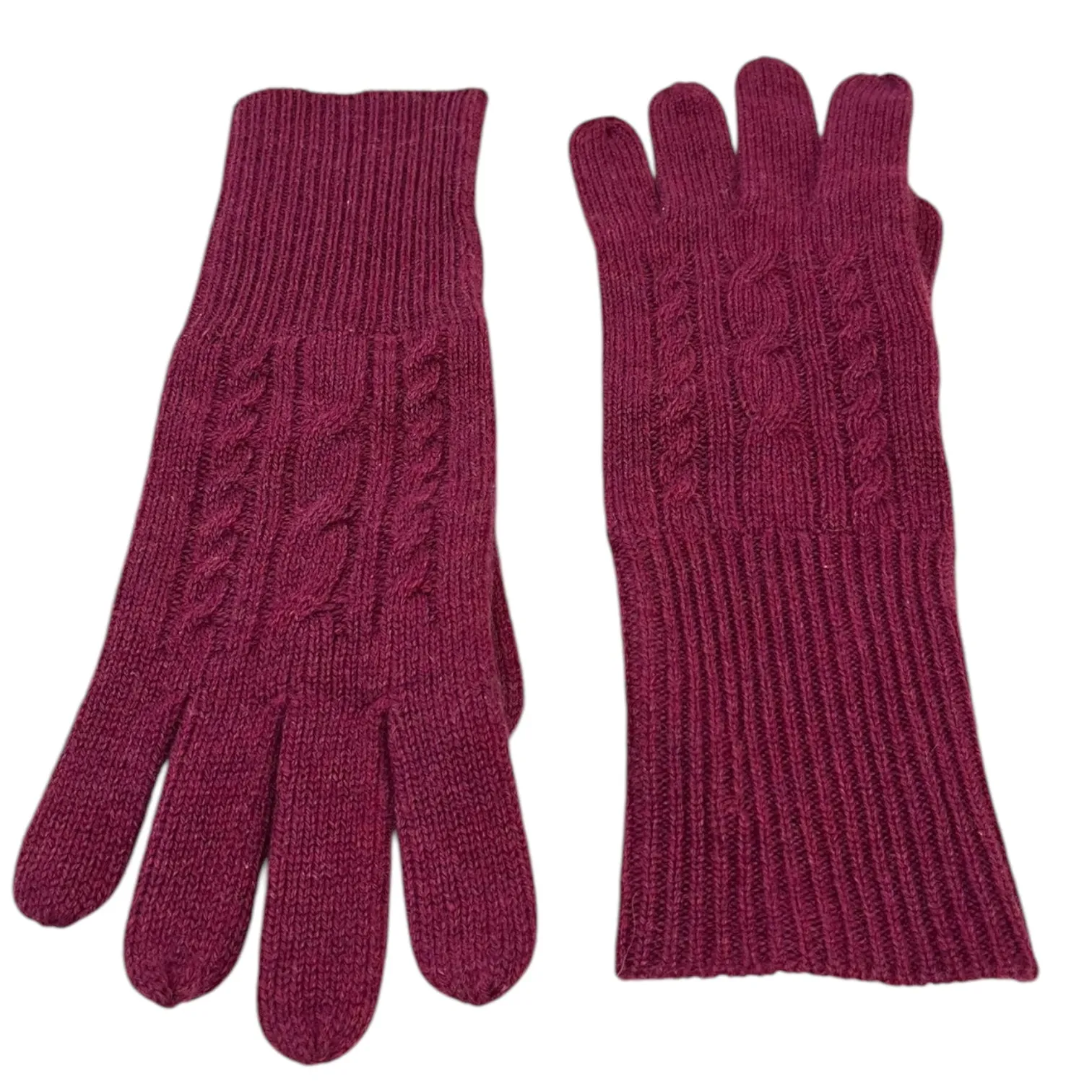 Cashmere Gloves in Loganberry