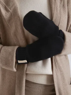 Cashmere mittens "Fryd" - black