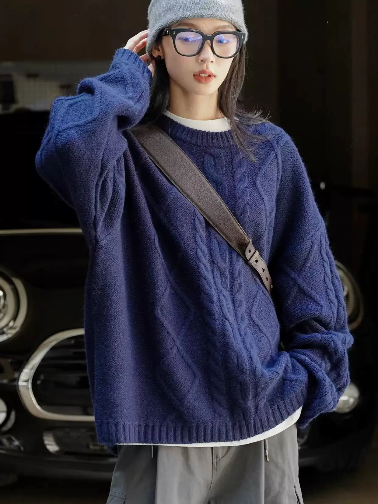 Clara Cable-Knit Oversized Sweater