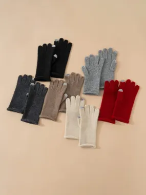 Classic Touchscreen 100% Cashmere Autumn Winter Thermal Gloves