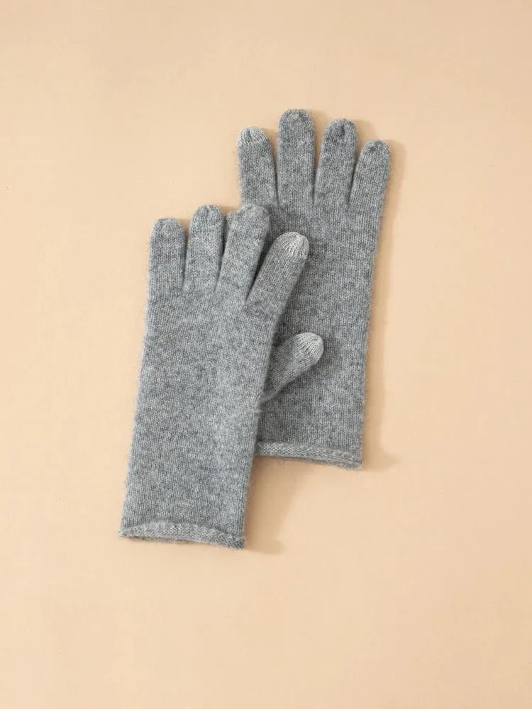 Classic Touchscreen 100% Cashmere Autumn Winter Thermal Gloves