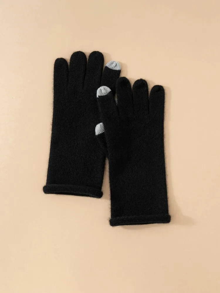 Classic Touchscreen 100% Cashmere Autumn Winter Thermal Gloves