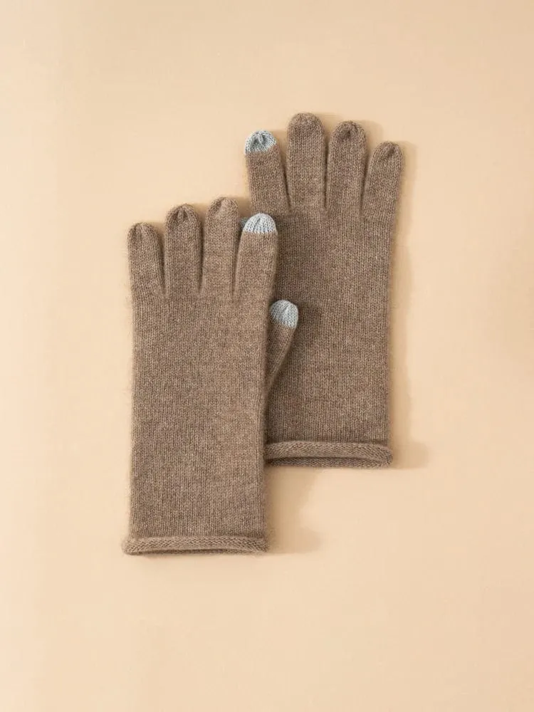 Classic Touchscreen 100% Cashmere Autumn Winter Thermal Gloves