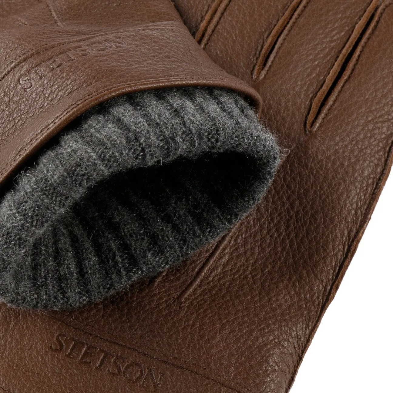 Deer Cashmere Leather Gloves by Stetson