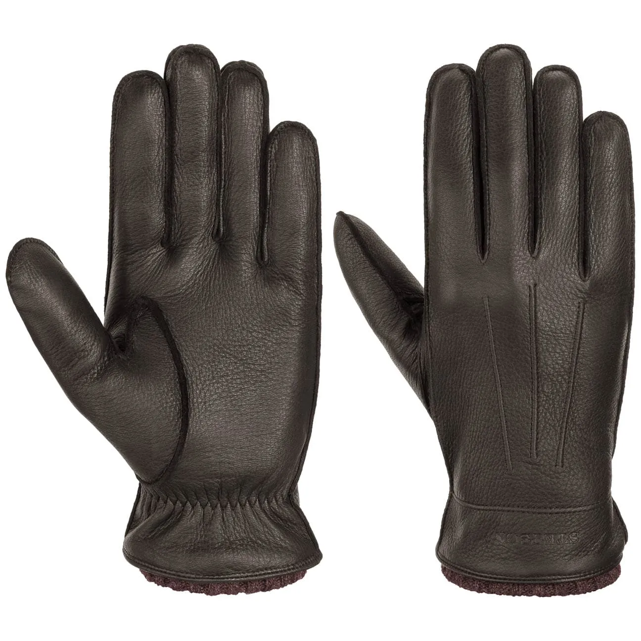 Deer Cashmere Leather Gloves by Stetson