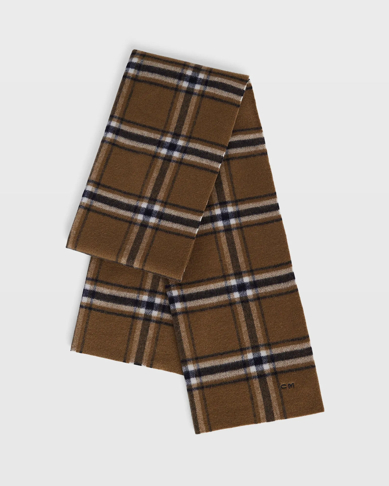 Double-Faced Plaid Scarf