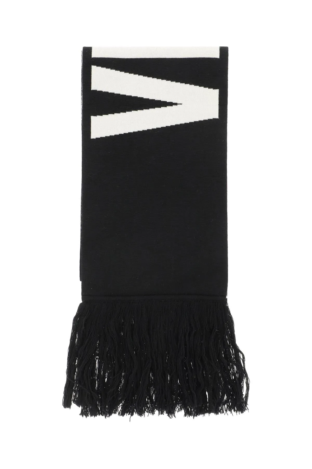 double logo scarf