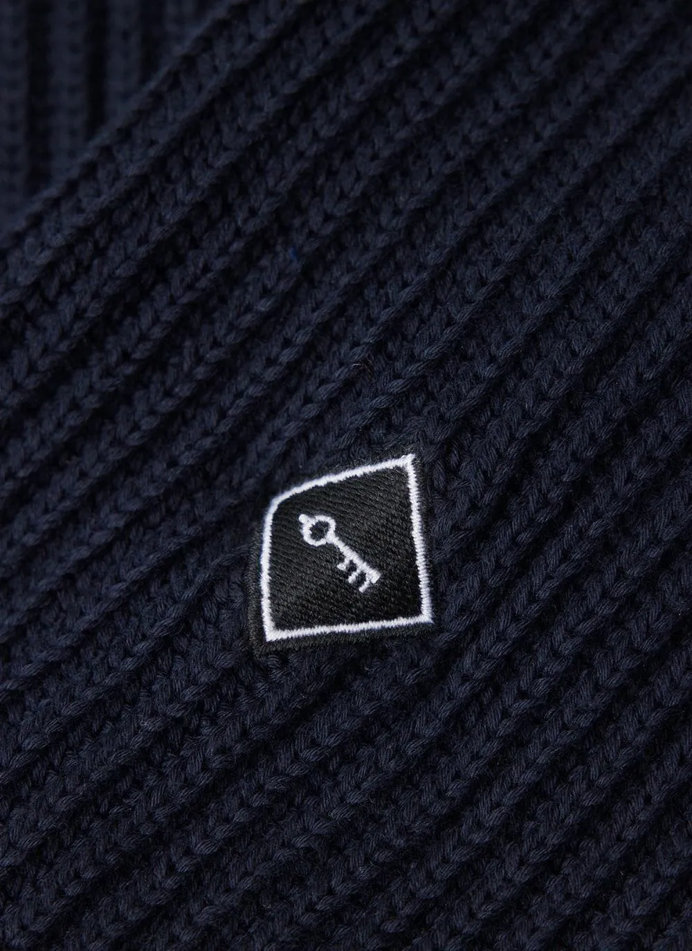 Fisherman Jumper | Heavy Cotton | Navy