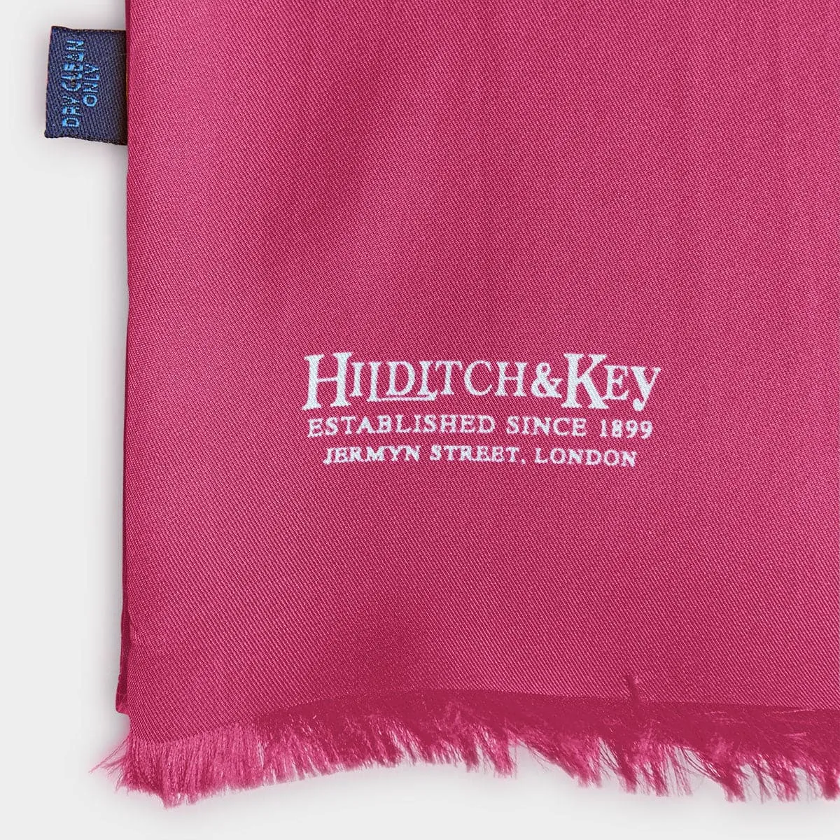 Fuchsia & White Spot Silk Tubular Scarf