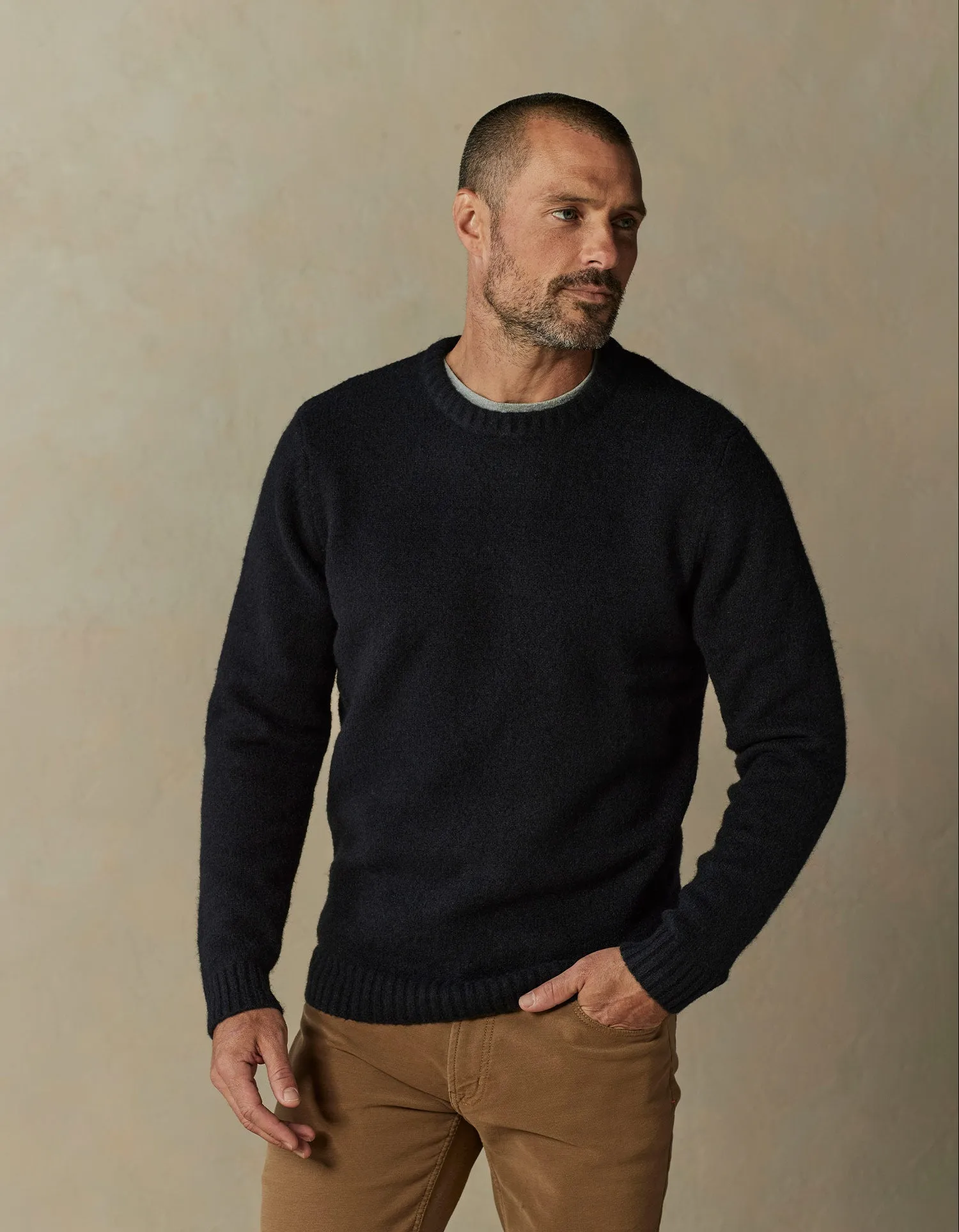 Homebound Crewneck Sweater in Navy