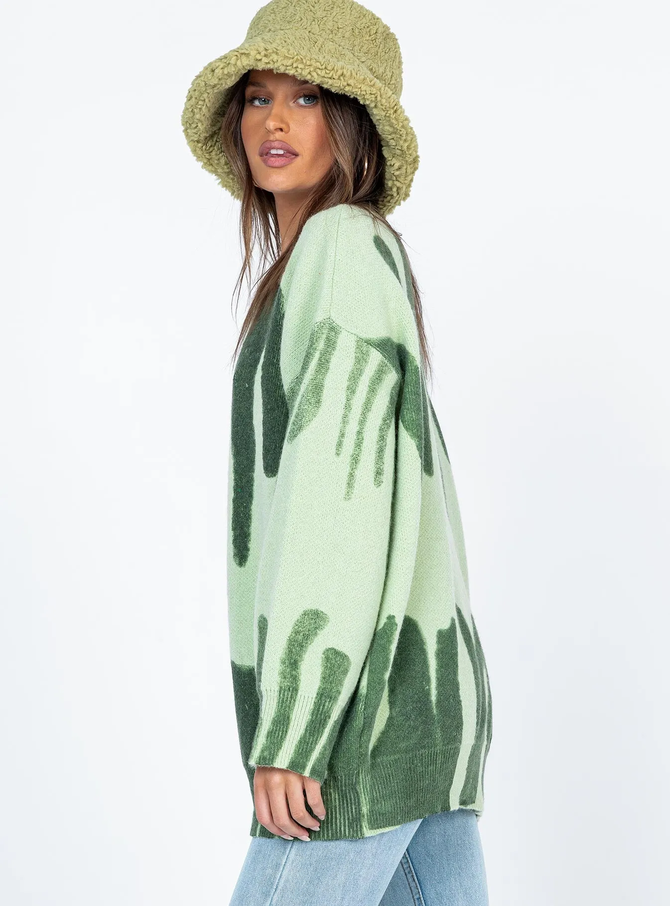 Katie Oversized Sweater Green