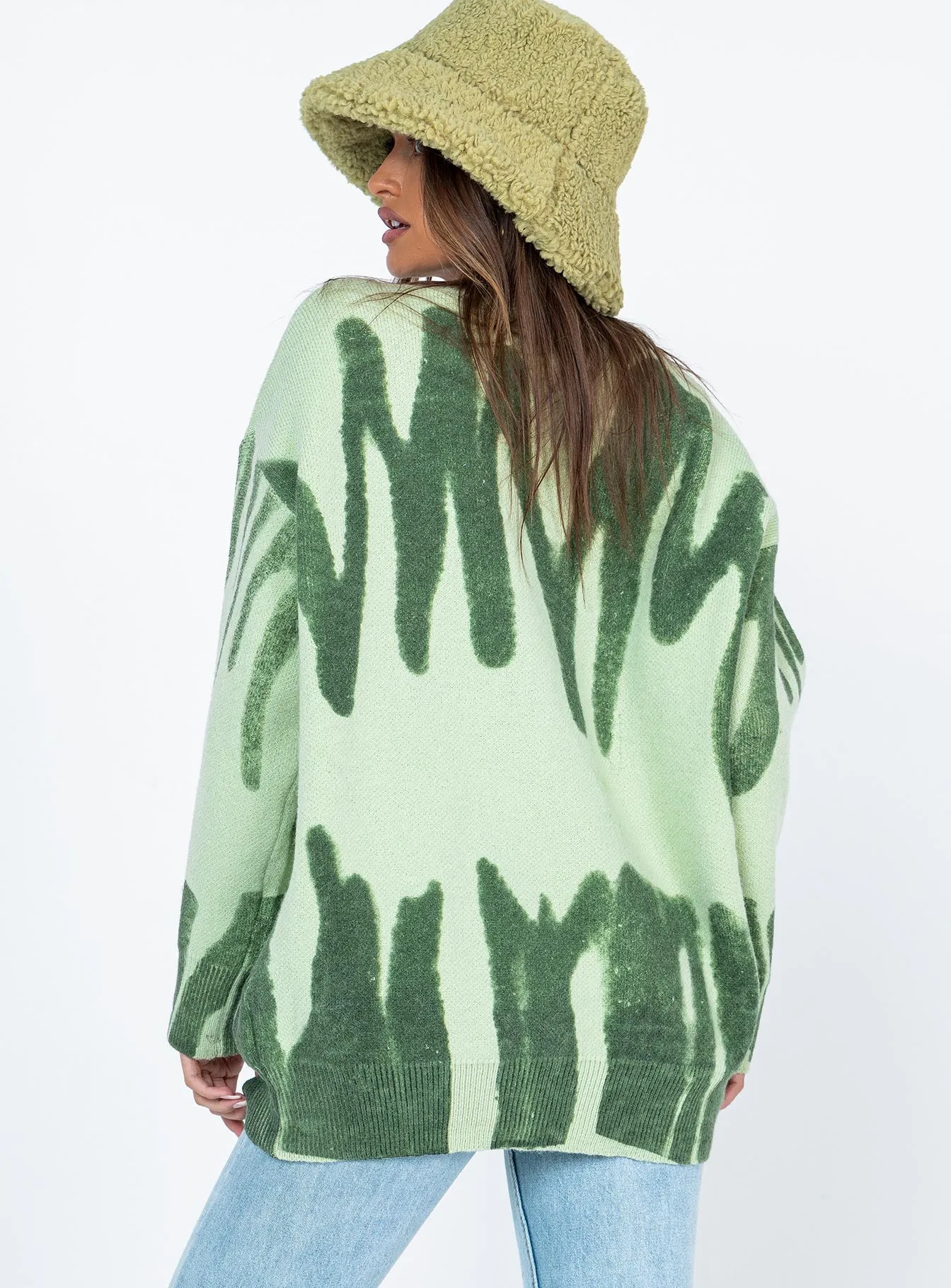 Katie Oversized Sweater Green