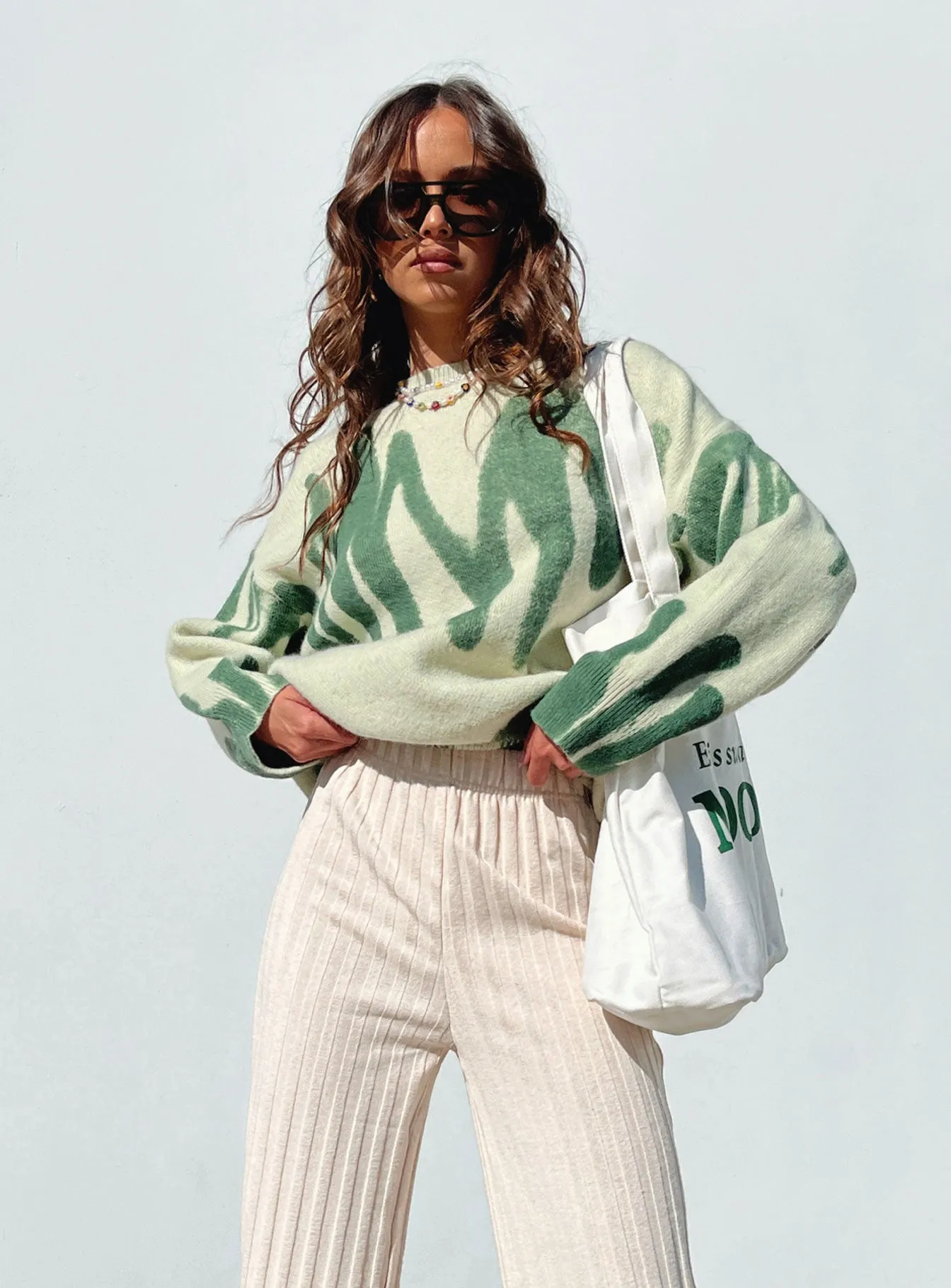 Katie Oversized Sweater Green