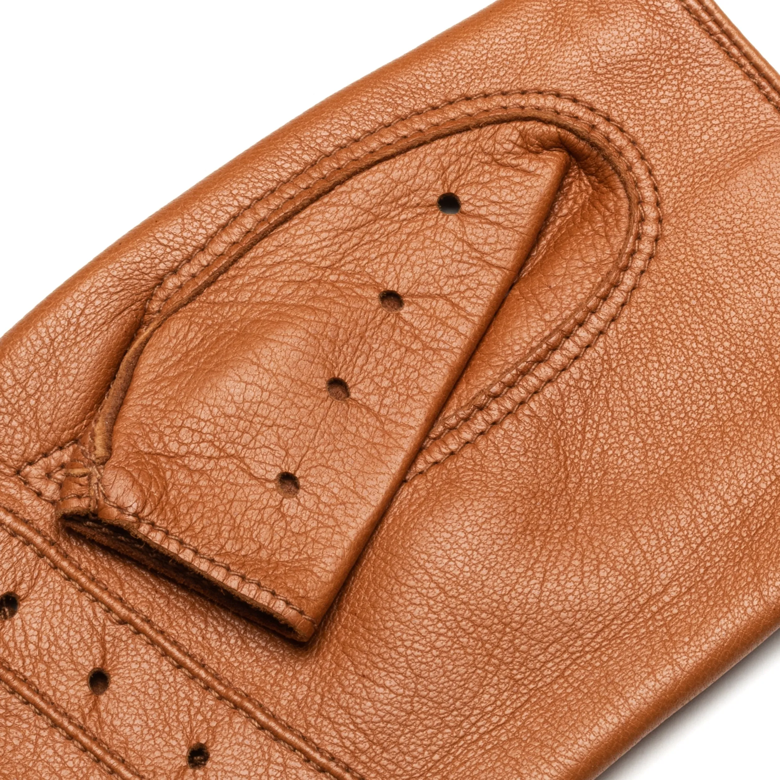 La Spezia Camel Leather Gloves for Women