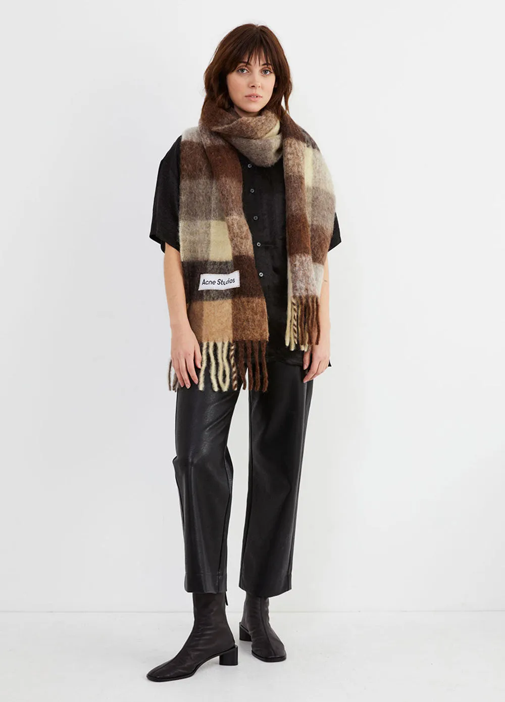 Large Check Scarf