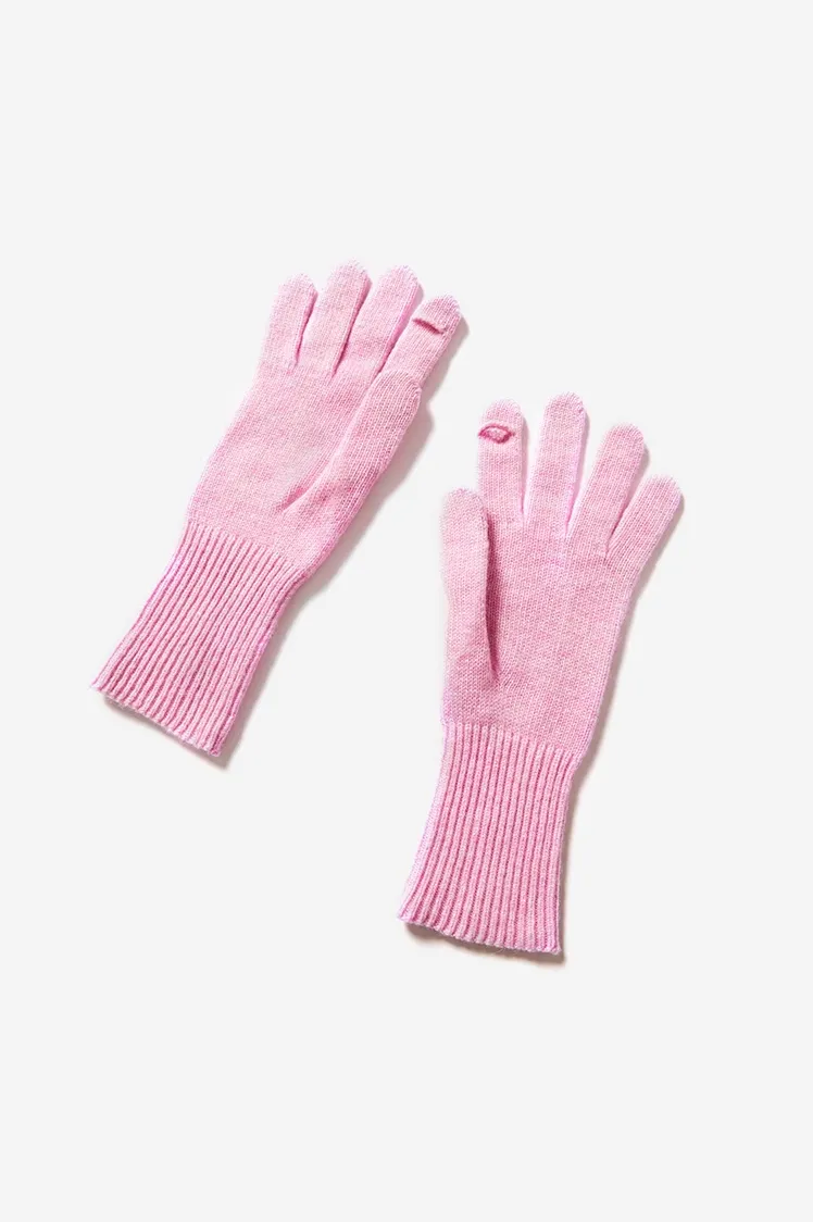 Long Cuff Cashmere Thermal Finger Gloves