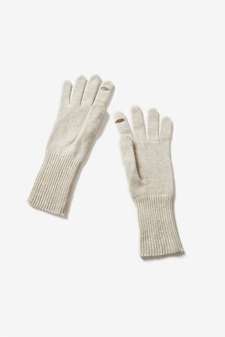 Long Cuff Cashmere Thermal Finger Gloves