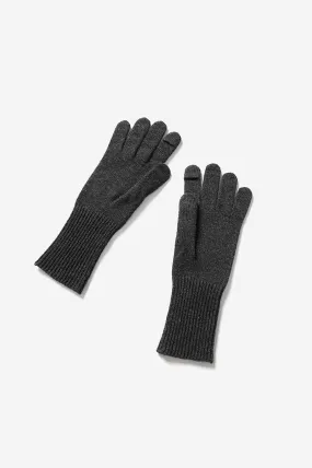 Long Cuff Cashmere Thermal Finger Gloves