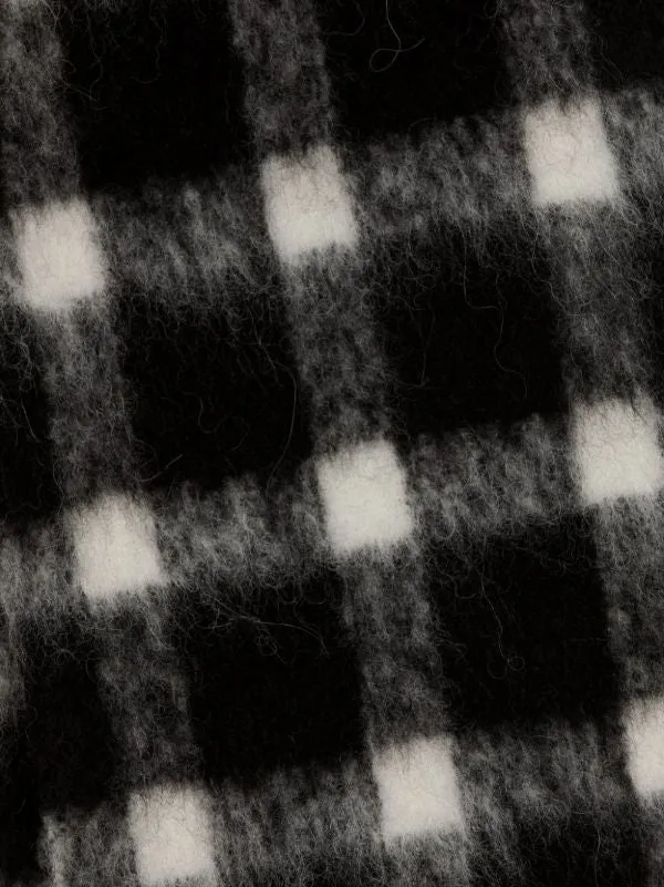 Marni Brushed Alpaca Check Scarf