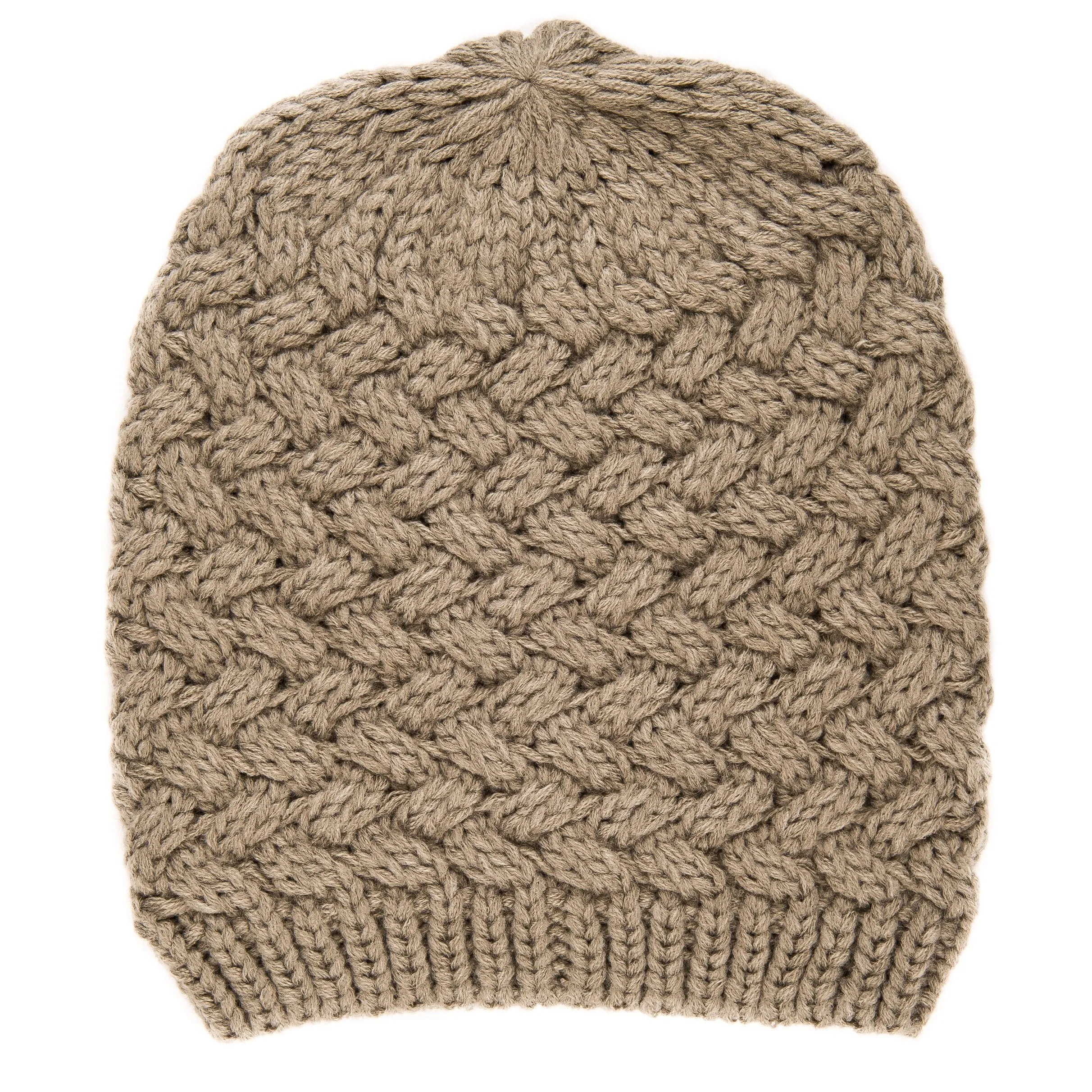 Noble Mount Mens Basket Weave Winter Hat