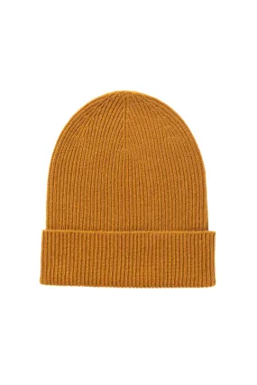 Ochre Slouchy Cashmere Beanie