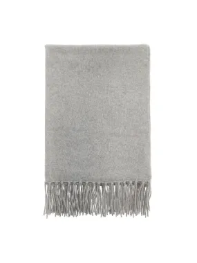 Olivia Raccoon Fringed Throw