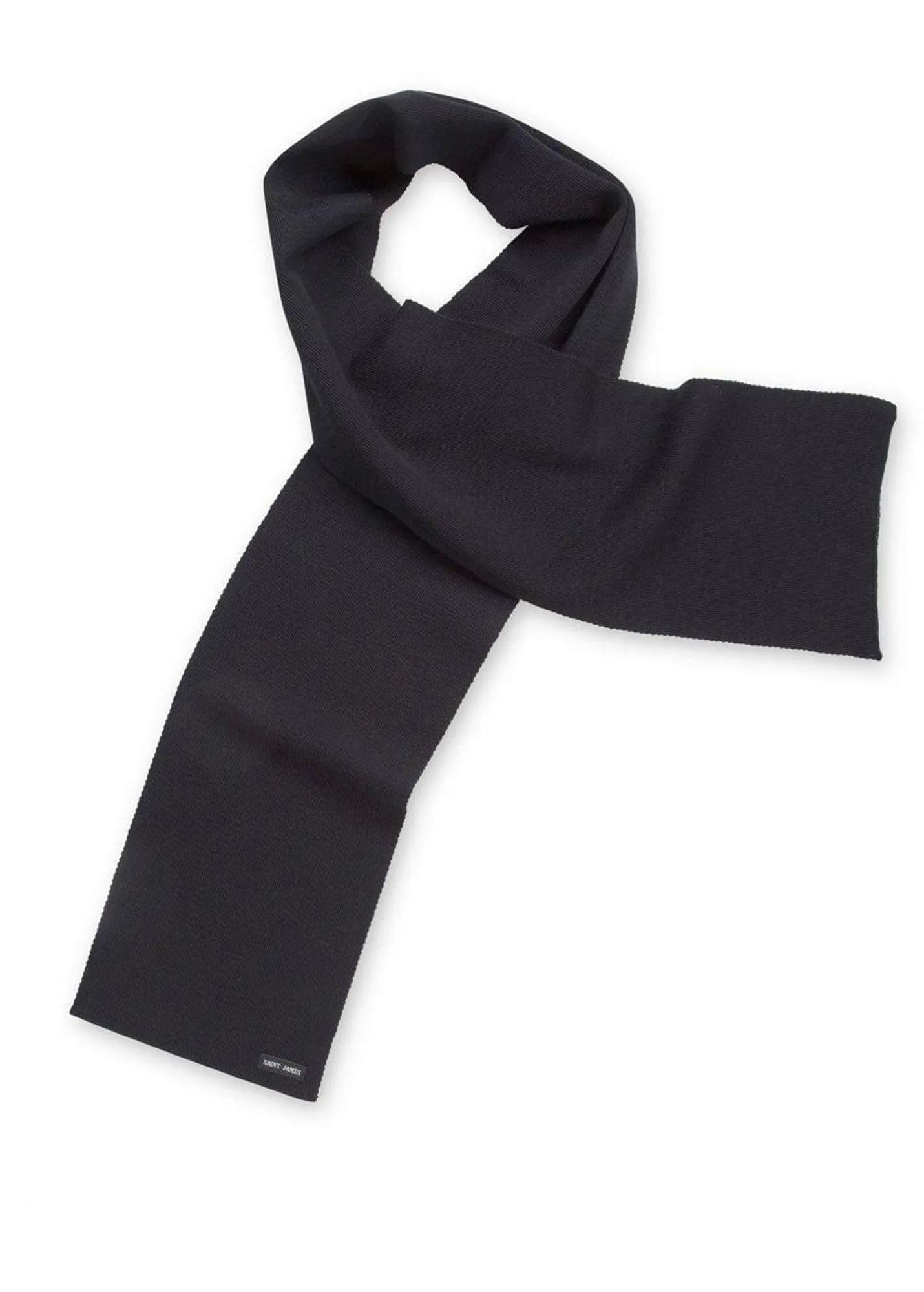 Plain scarf - in pure new wool (NAVY)