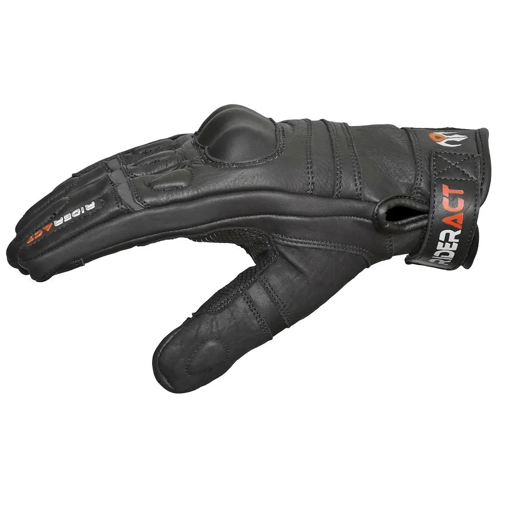 RIDERACT® Men Leather Moto Gloves SB2-Pro Riding Gloves