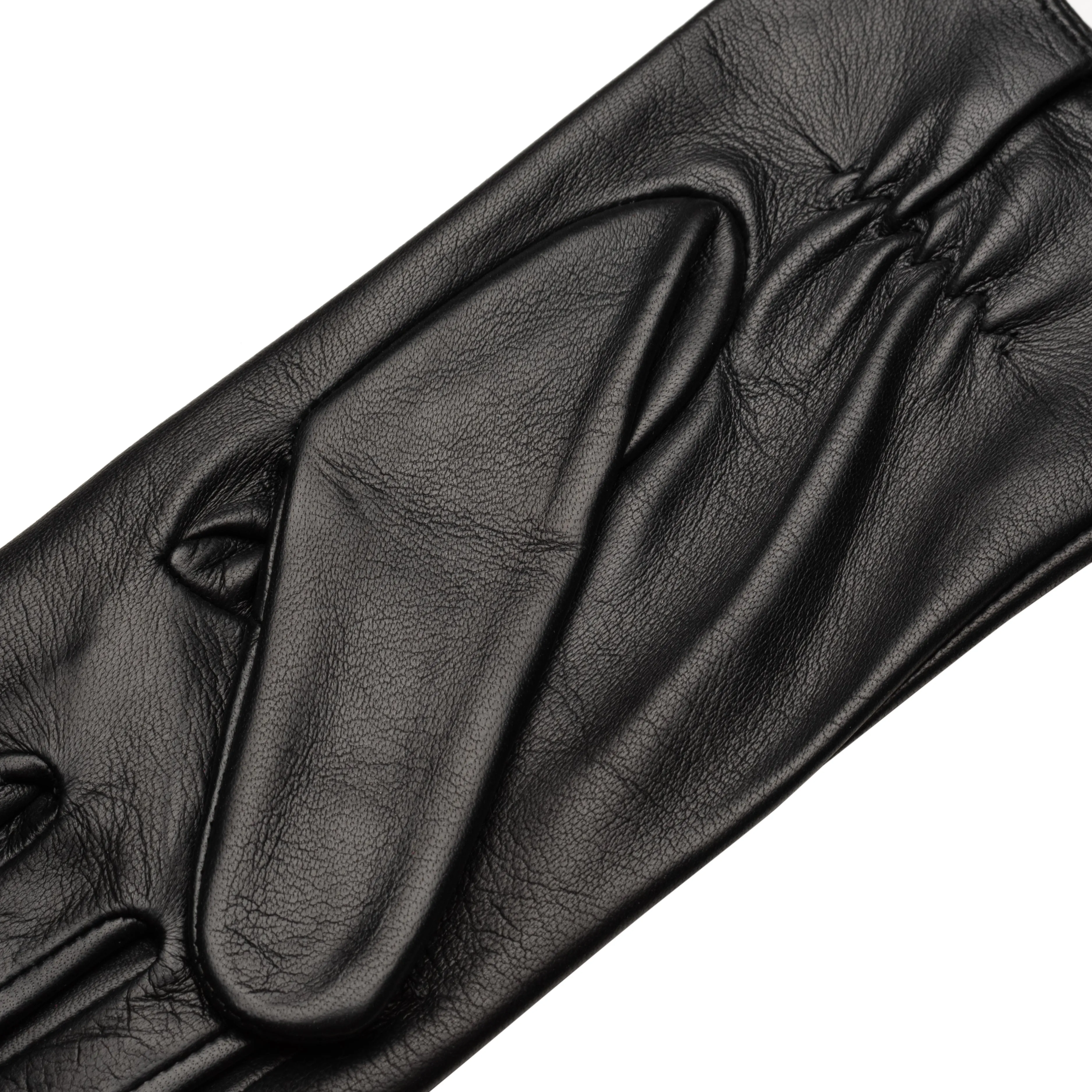 SHIELD & STYLE Black leather gloves