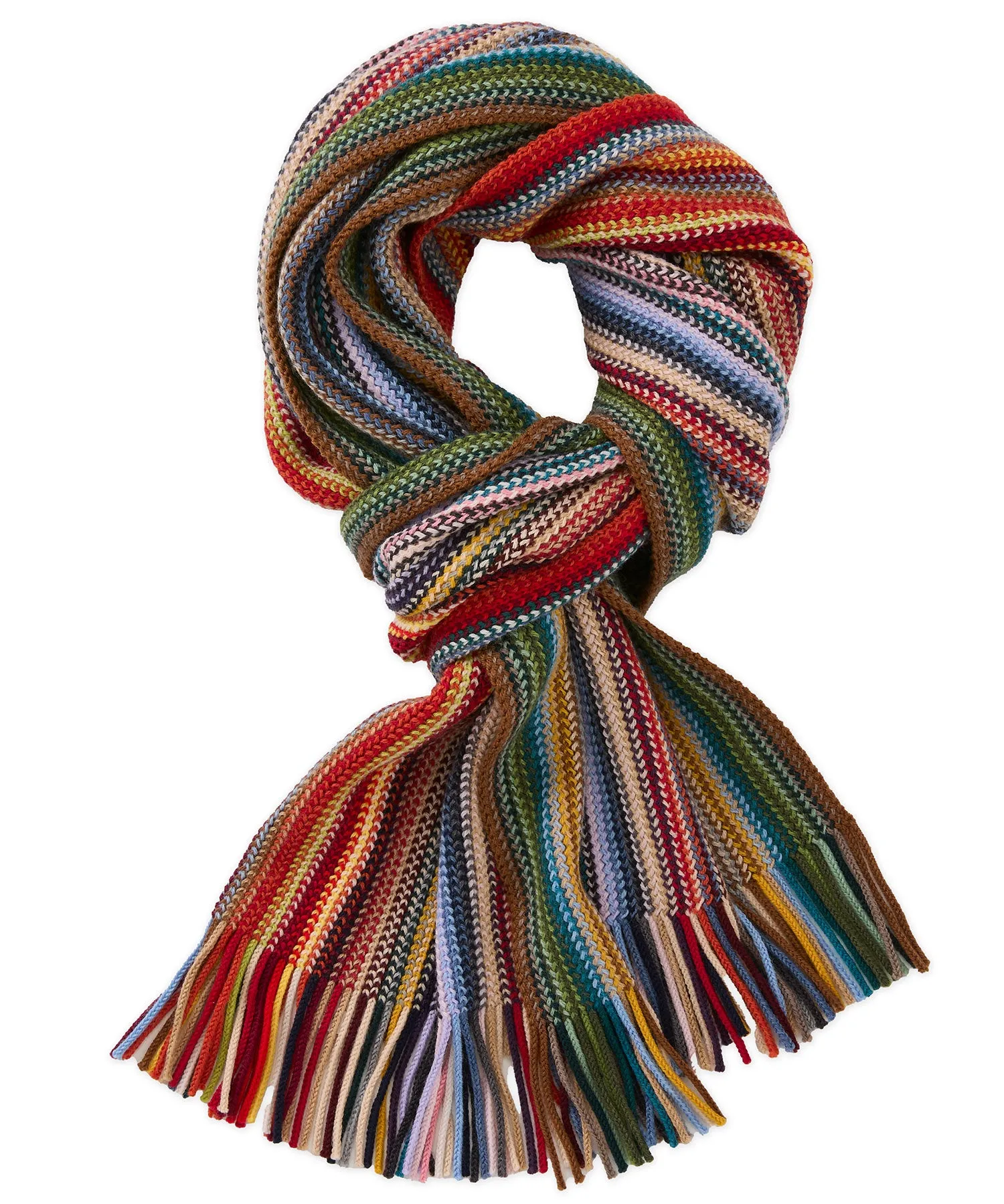 Vertical Braided Stripe Scarf