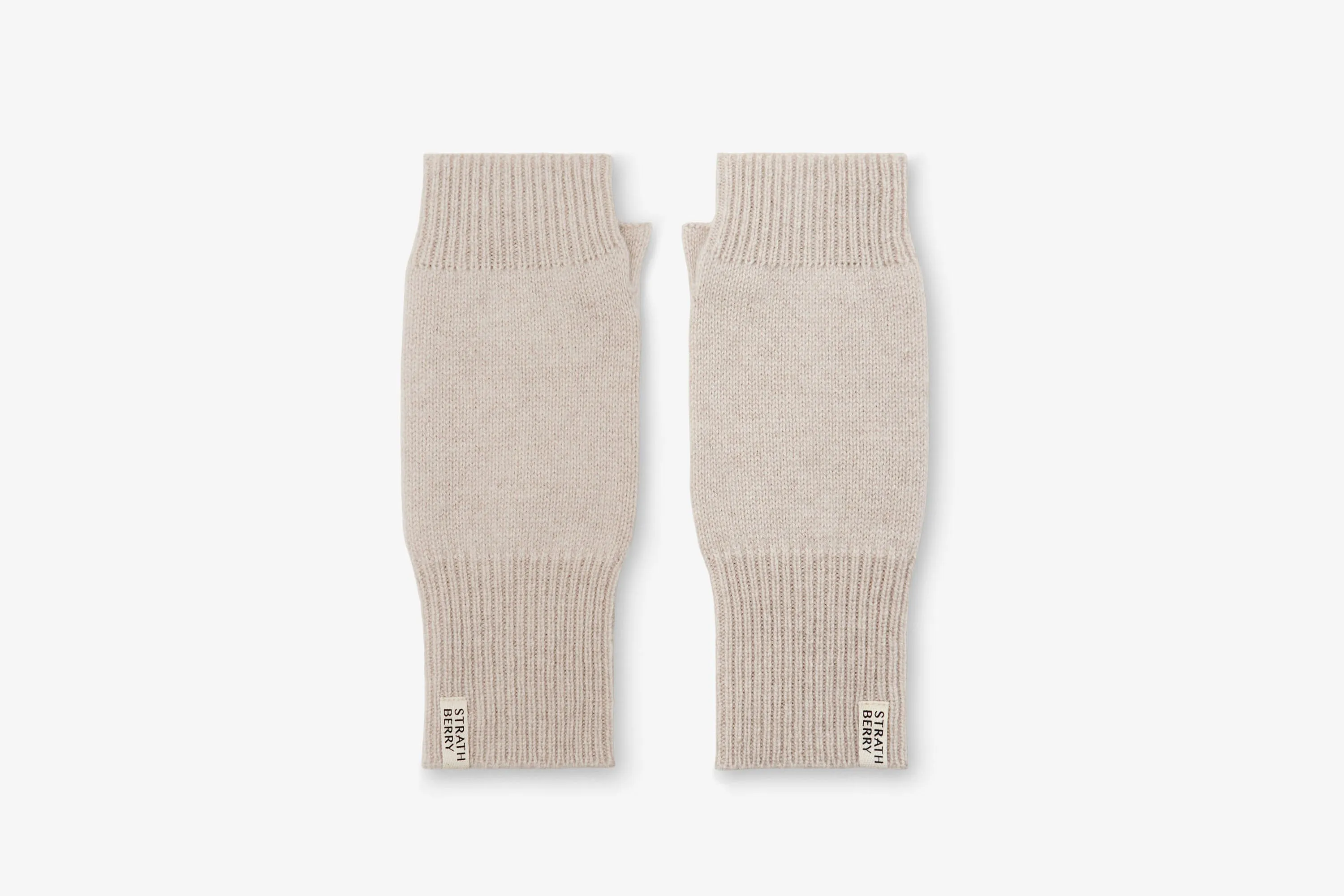 Westray Fingerless Cashmere Gloves - Alabaster