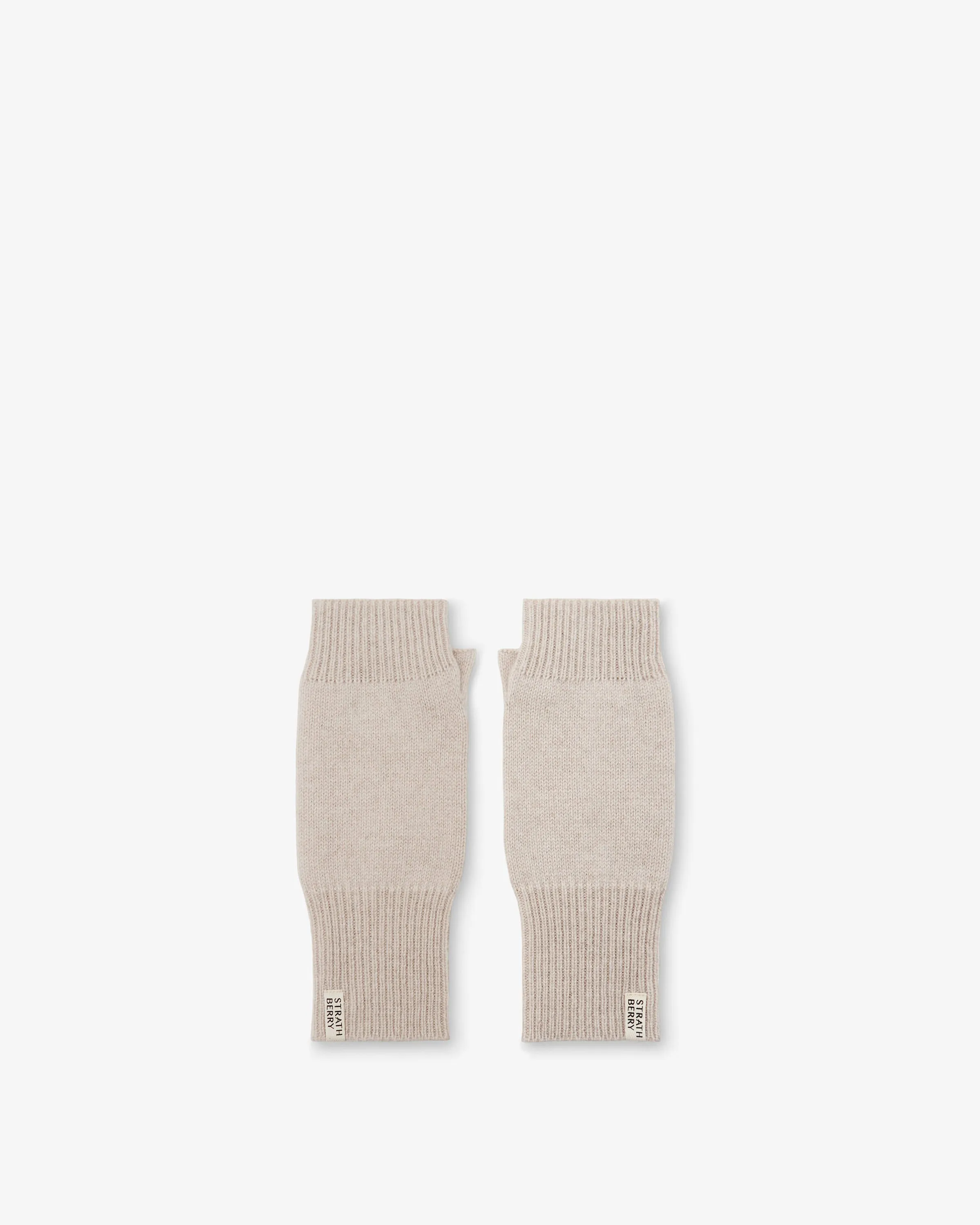 Westray Fingerless Cashmere Gloves - Alabaster