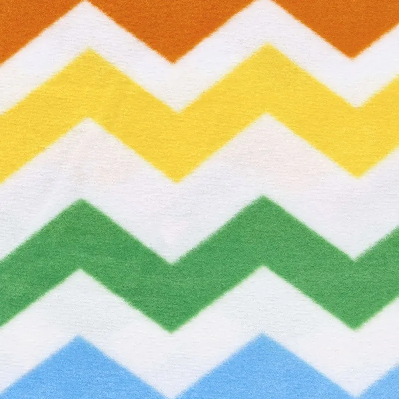 Winterfleece Prints Children - Chevron White Fleece Yardage