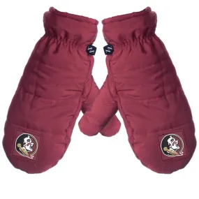 ZooZatz Women's Seminole Logo Fleece Lined Mitten - Garnet